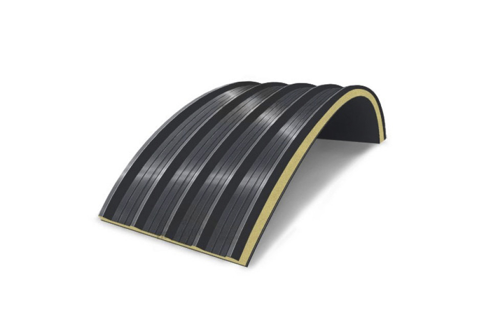 Арочная сэндвич-панель ППУ, 1000х200 мм, 0.5/0.5, Quarzit